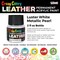 Luster White Pearlescent Premium Acrylic Leather and Shoe Paint, 2 oz Bottle - Flexible, Crack, Scratch, Peel Resistant - Artist Create Custom Sneakers, Jackets, Bags, Purses, Furniture